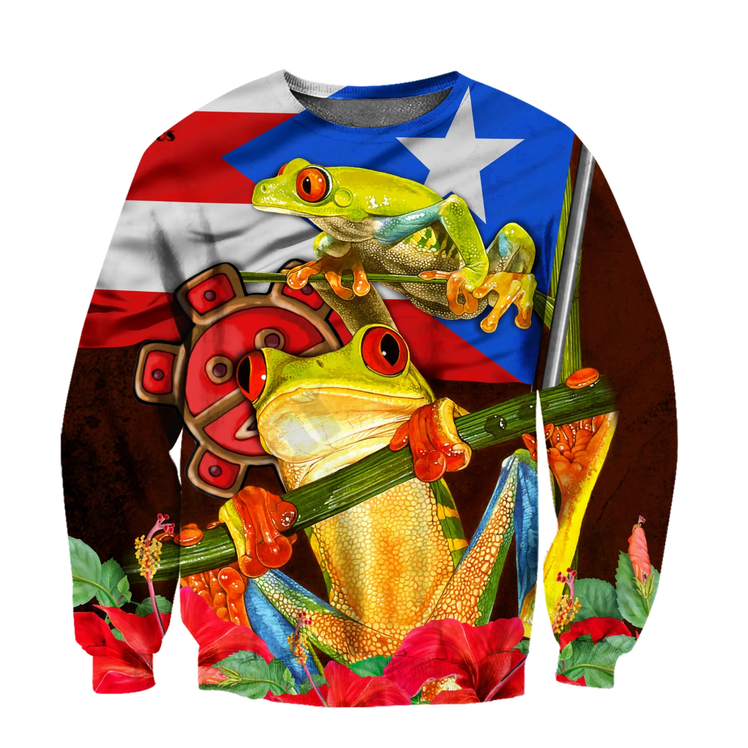 PLstar Cosmos 3DPrint Newest Puerto Rico Sol Taino Unique Unisex Men/Women Hrajuku Casual Streetwear Hoodies/Zip/Sweatshirt A-4