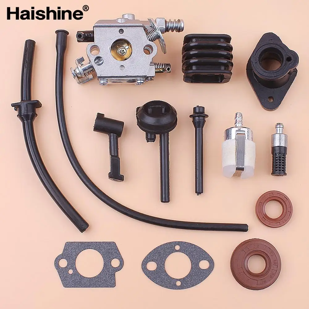 Carburetor Carb For Chinese Chainsaw 2500 25cc Fuel Oil Filter Line Seal Gasket Set  For Chinese 2500 25cc chainsaw nclude 1 x C