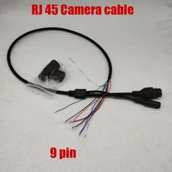 9 11 12 cores Audio Reset PoE RJ45 Camera cable for CCTV IP camera board module Video cable for camera module 9pin