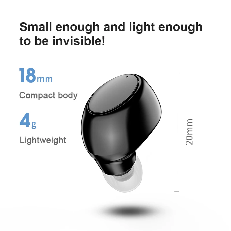 X6 Mini 5.0 بلوتوث متوافق سماعة الرياضة الألعاب سماعة رأس مزودة بميكروفون لاسلكي سماعات يدوي سماعات أذن لجميع الهواتف الذكية