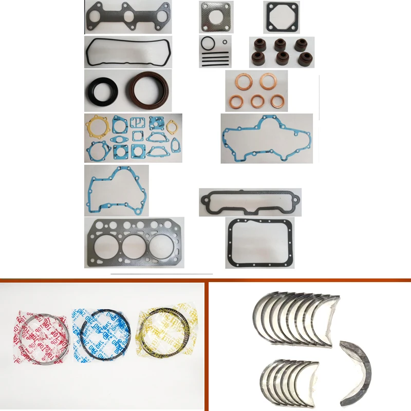 

k3e k3d complete Engine Full gasket set kit crankshaft connecting rod bearing piston ring for Mitsubishi