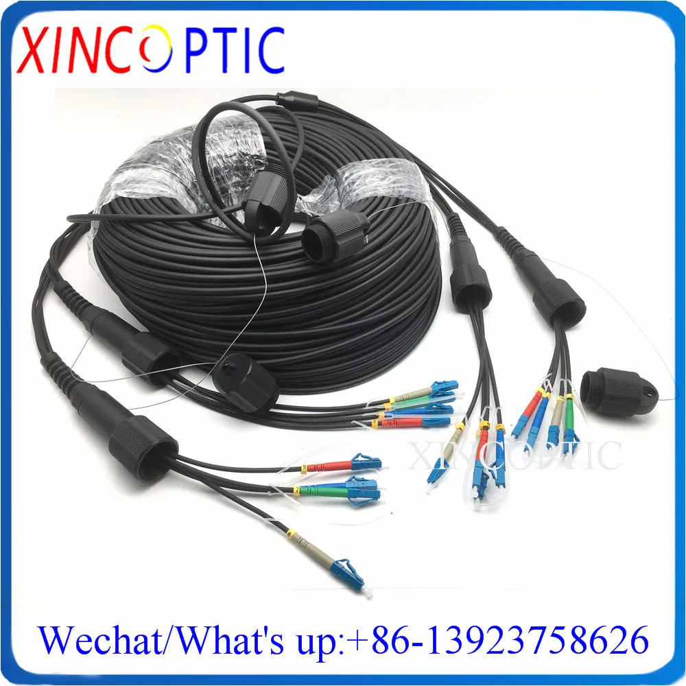 

8Cores 250Mts SM G657A 8C PDLC/SC-PDLC/UPC Outdoor DVI Waterproof 250M 8F Armored SingleMode 8Fiber Optical Patch Cord Cable