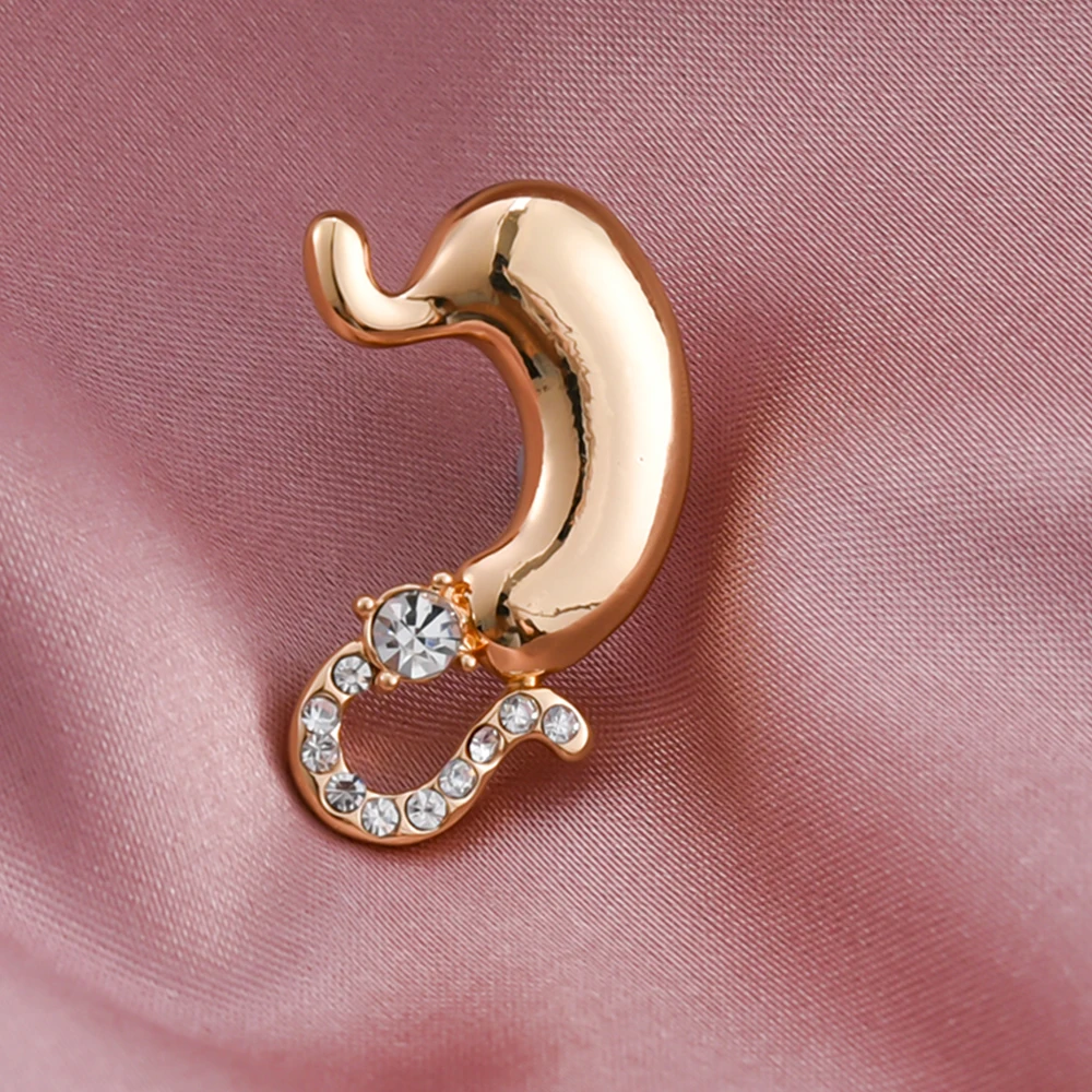 2 Color Anatomy Stomach Brooch Luxury Rhinestone Surgeon Medical Uniform Lapel Pins Doctor Cute Jewelry for Women Accessories image 4