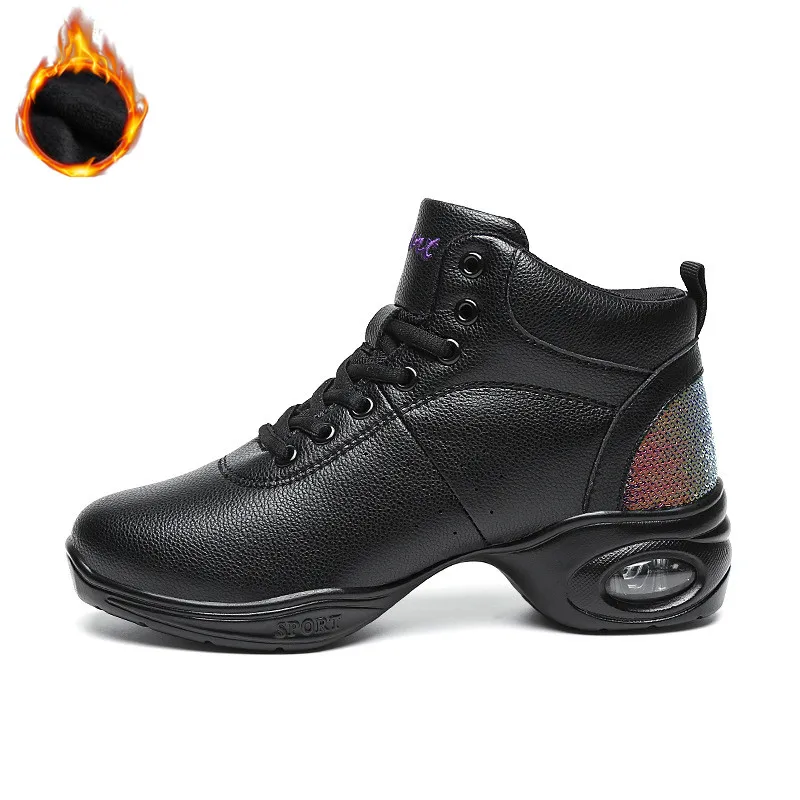 Scarpe da ballo Delle Signore della Donna Moderna Suola Morbida Jazz Sneakers In Pelle Traspirante Leggero Femminile di Danza Scarpe Fitness Sport