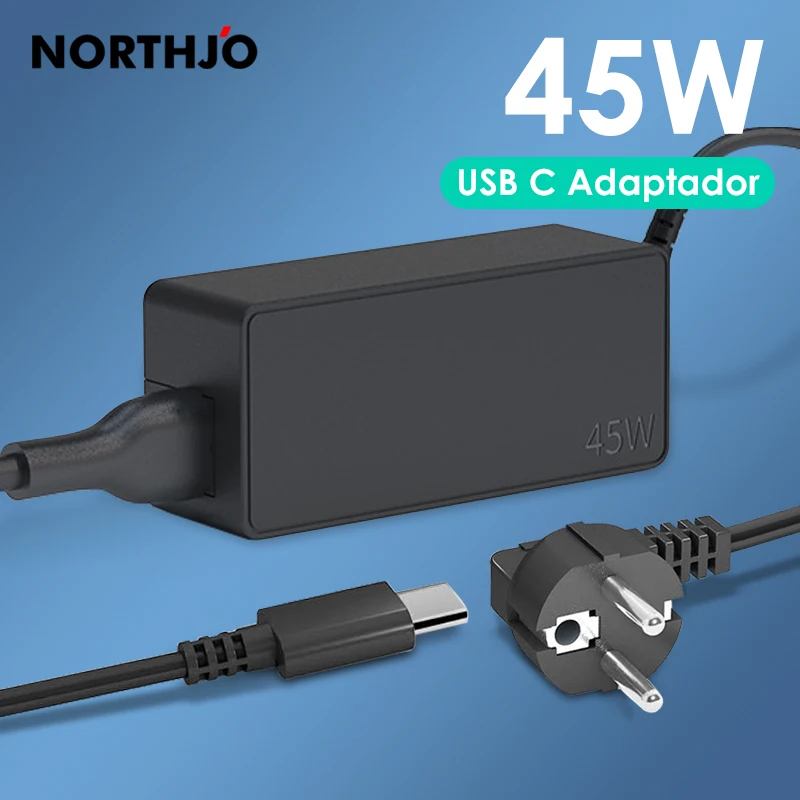 

NORTHJO 45W USB C PD Charger Power Adapter Type C Laptop Charger for Lenovo ThinkPad HP Nintendo switch Tablets Mobile Phone