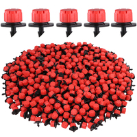 30-1000PCS 4/7mm Garden Irrigation Nozzle Adjustable Dripper Sprinkler Emitter Micro Drip Balcony Yard Greenhouse Watering Spray