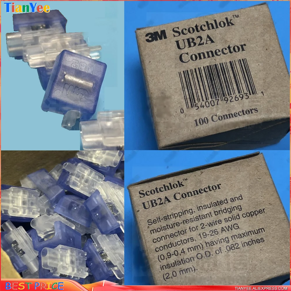 

Box Lot sale 3M Scotchlok UB2A connector K4 terminal bridge terminal Scotchlok Connector x1 Original authentic