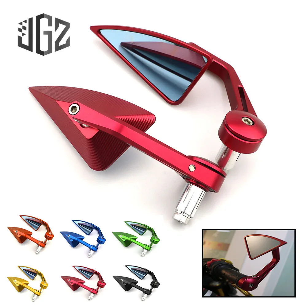 Universal CNC Aluminum Motorcycle 22mm Handlebar Bar End Side Rear View Mirrors for Honda Kawasaki Yamaha KTM Ducati Accessories