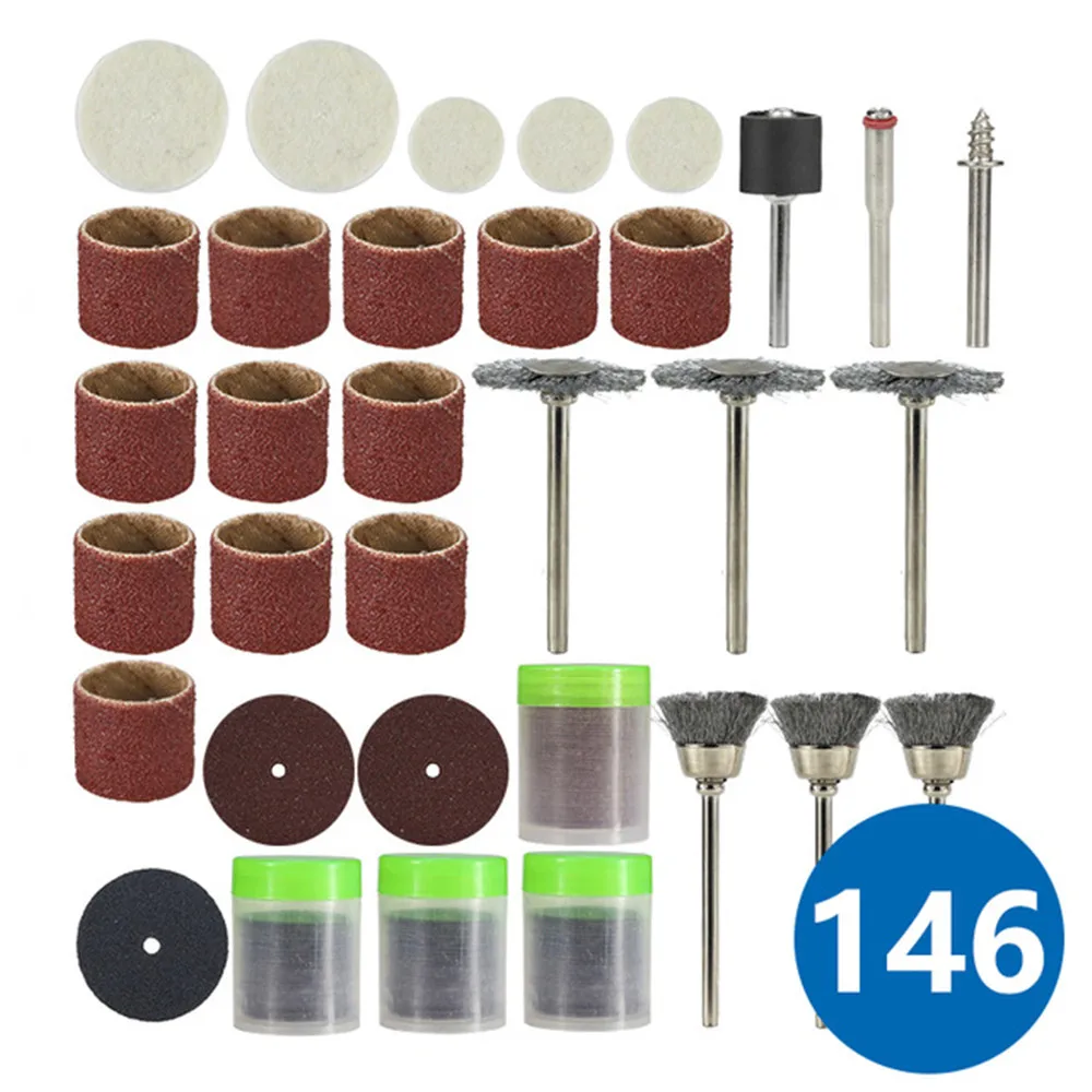 

Rotary Tool Accessory For Dremel Mini Drill 146pcs Grinder Polishing Sanding Abrasive Tools Set