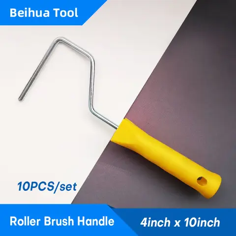 10 개/대 4inch 페인트 롤러 브러시 핸들 높이 10inch 24cm 아연 도금 된 철 직경 6mm 그림 핸들 도구 프레임 롤러에 사용 Best5 10 개/대 4inch 페인트 롤러 브러시 핸들 높이 10inch 24cm 아연 도금 된 철 직경 6mm 그림 핸들 도구 프레임 롤러에 사용 Best5