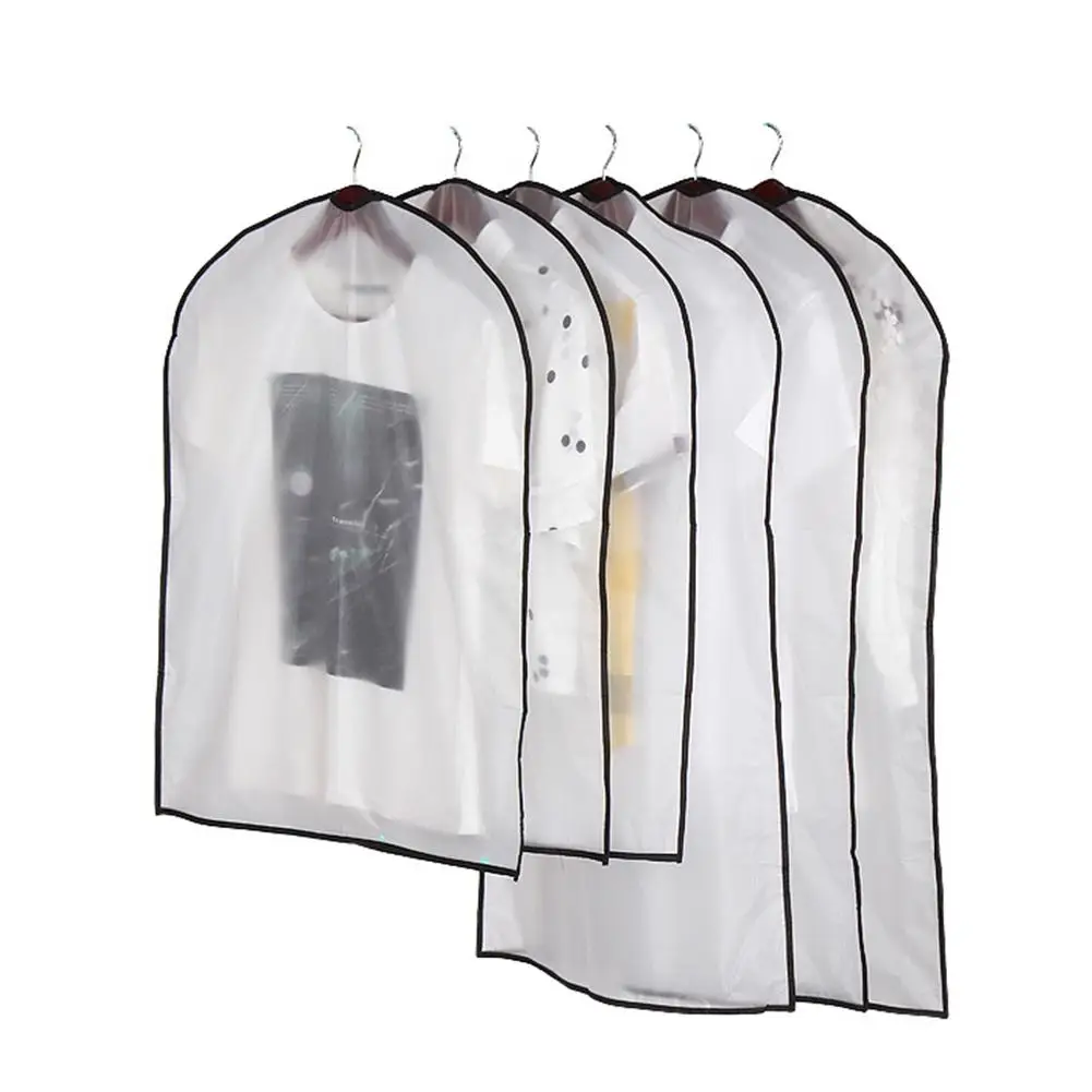 Transparent Clothing Covers Garment Suit Dress Jacket Clothes Coat Dustproof Cover Protector Travel Bag Dust Cover Hanging Bag