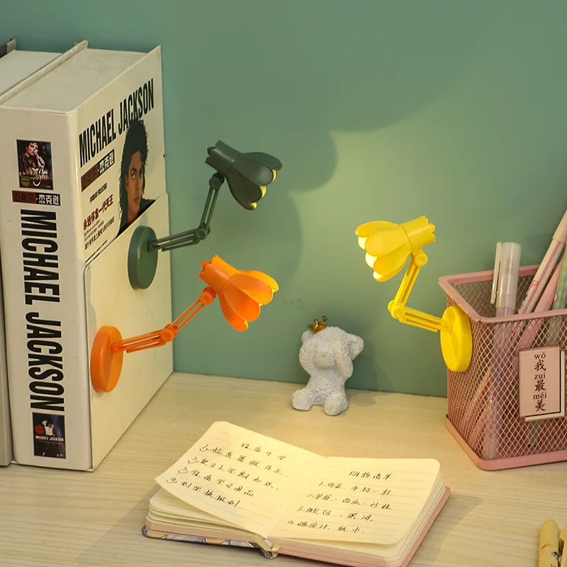 Book Folder Mini Small LED Reading Lamp Portable Folding Portable Night Light Magnetic Desktop Desktop Eye Protection Lamp