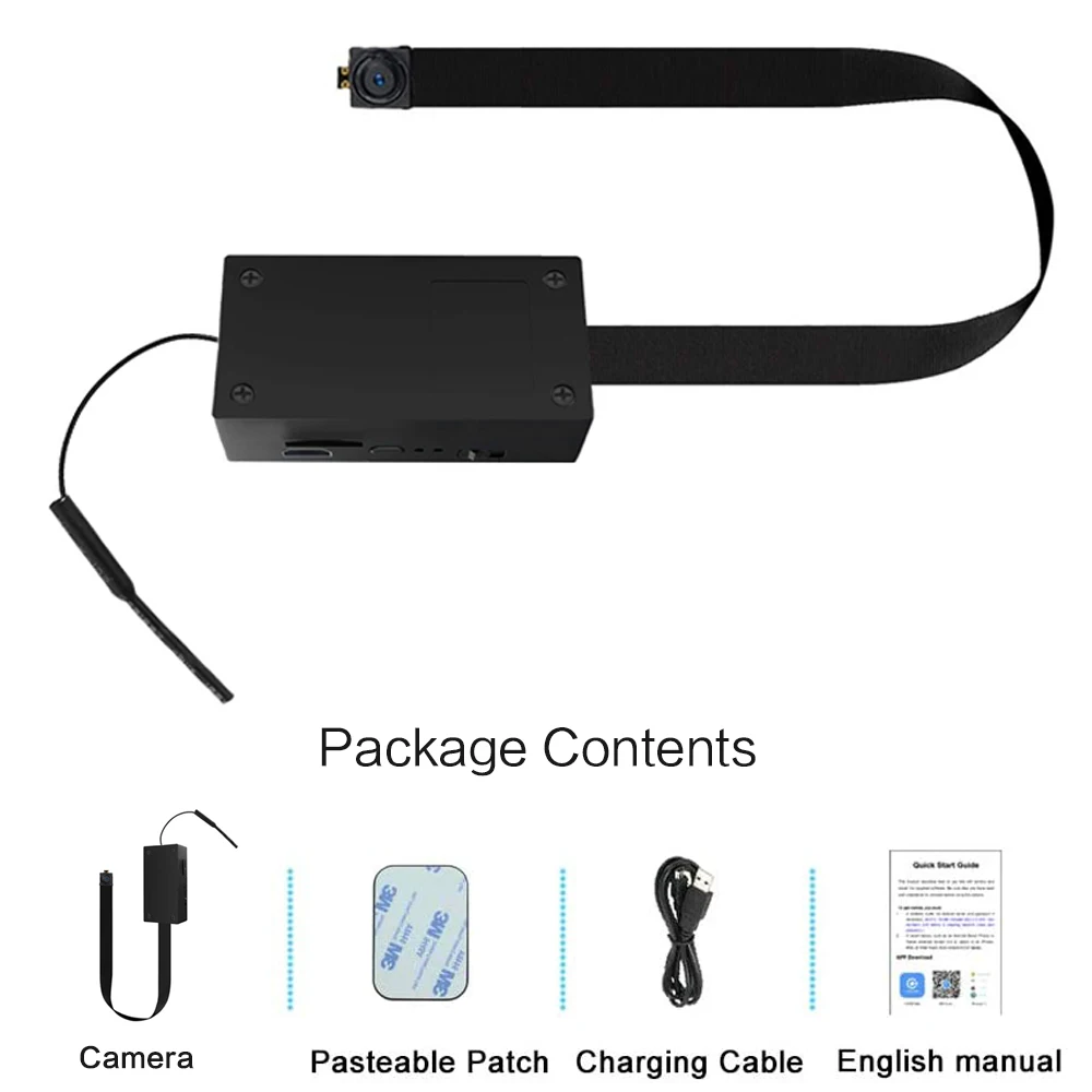 Mini cámara wifi Smart Home Security Micro cámara HD 1080P Cámara digital Detección de movimiento Control remoto diy Grabadora de video Batería de