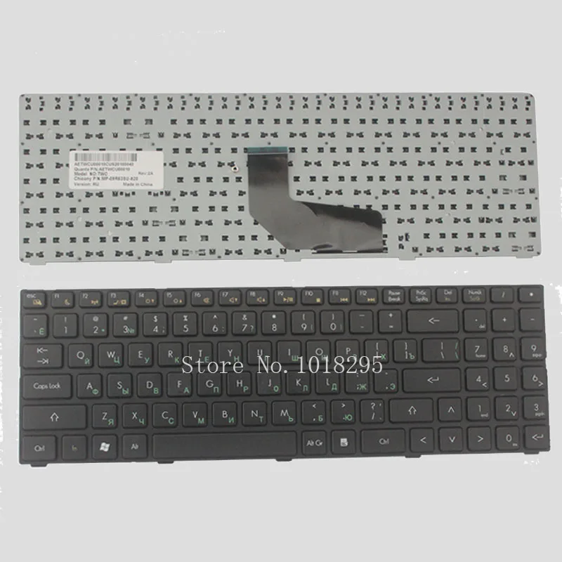 

Russian Keyboard for DNS twc-n13p-gs 0165295 0155959 0158645 MP-09R63RU-920 AETWCU0010 RU Black keyboard