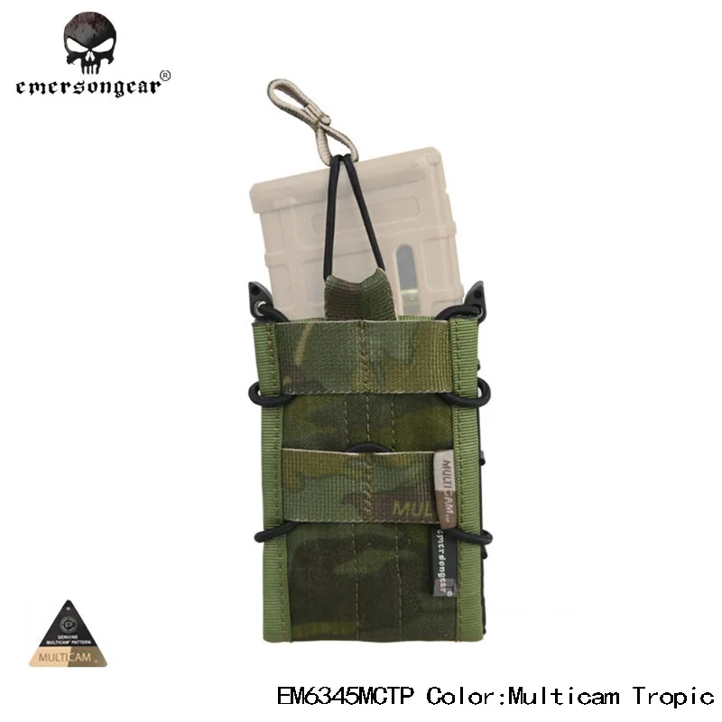 Emersongear Single Unit Rifle Magazine Pouch Utility MOLLE Mount Attachment For 5.56mm/7.62mm Mag