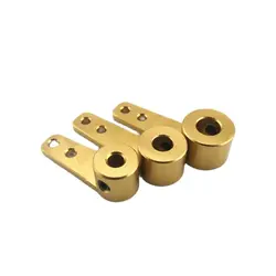 3PCS braccio sterzo in metallo singolo Servo albero di trasmissione eccentrico manovella adattatore biella vite M2 per RC modello auto/barca