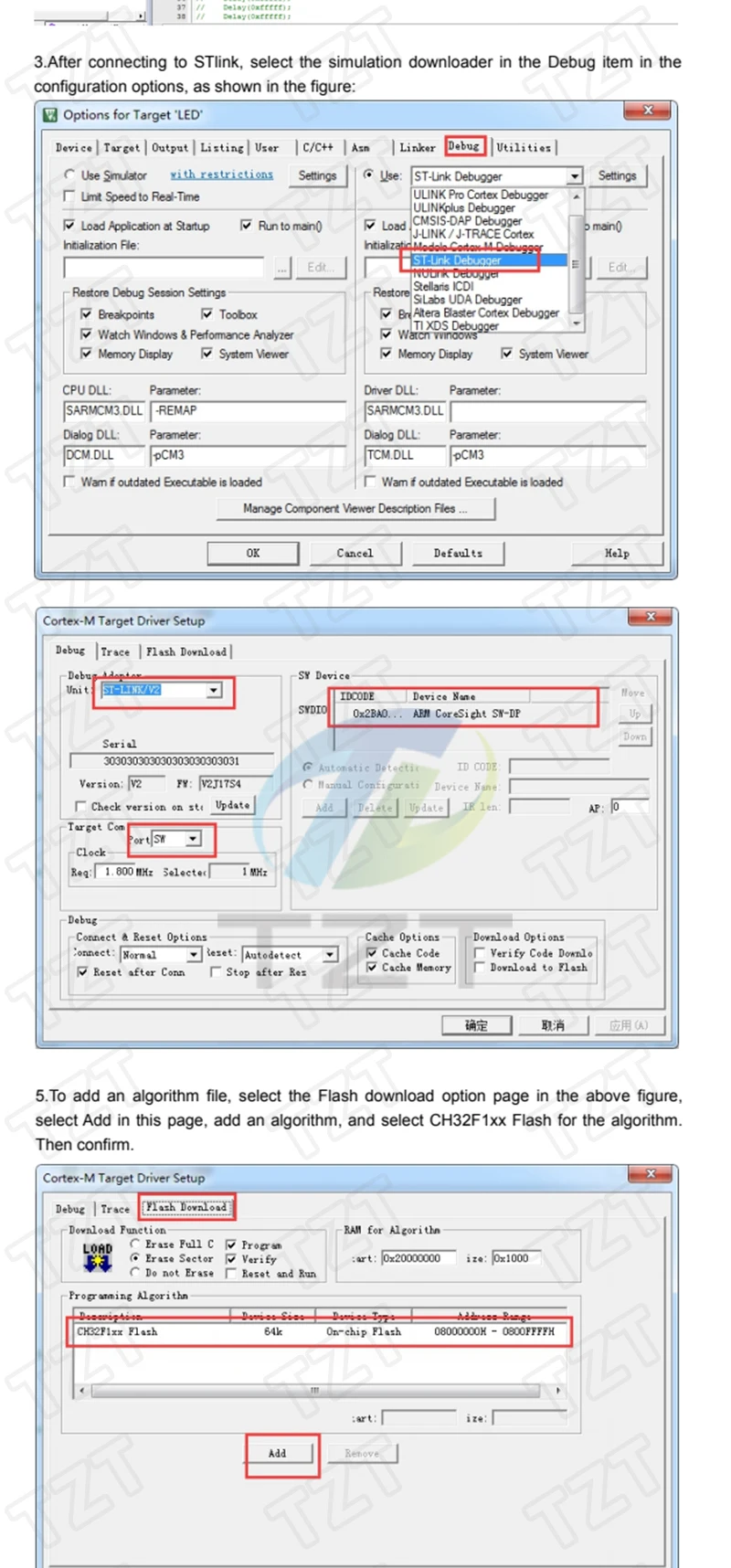 TZT STM32F103C8T6 CH32F103C8T6 ARM STM32 Minimum System Development Board STM32F401 STM32F411 + ST-LINK V2 Download Programmierer – Detail 16