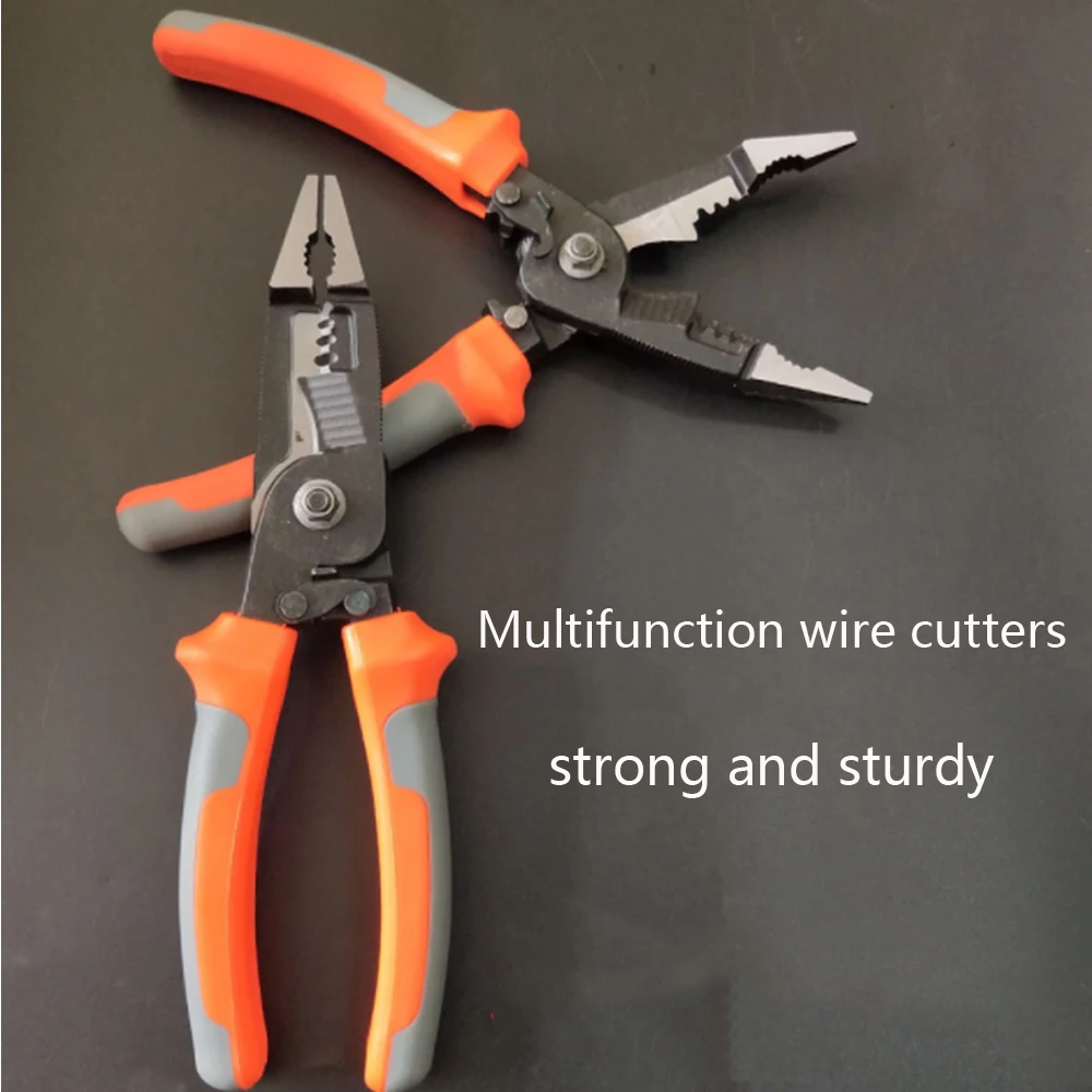 

6 In 1Multifunctional Universal Diagonal Pliers Needle Nose Pliers Hardware Tools Universal Wire Cutters Electrician Wire Pliers