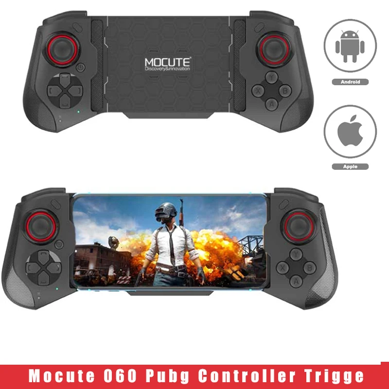 Mocute Gamepad 060 PUBG Controller For Cellphone Ios Android Wireless Telescopic Joysticks Joypad For Mobile Phone New