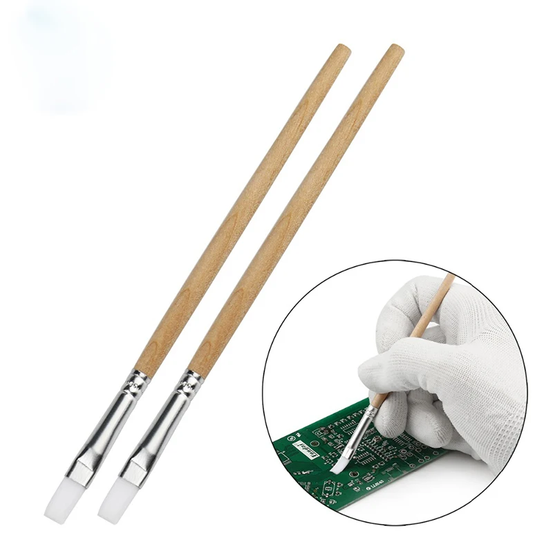 130mm Wood Handle Soft Nylon Cleaning Brush Computer Keyboard PC Dust Cleaner Paint Brush for Mobile Phone PCB Repair Tools Set