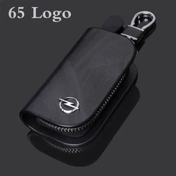 2021 Leather Car Key Case Key Cover With Car Logo For Skoda Chevrolet Buick Suzuki Lexus Peugeot Cadillac Jeep Subaru Jaguar KIA