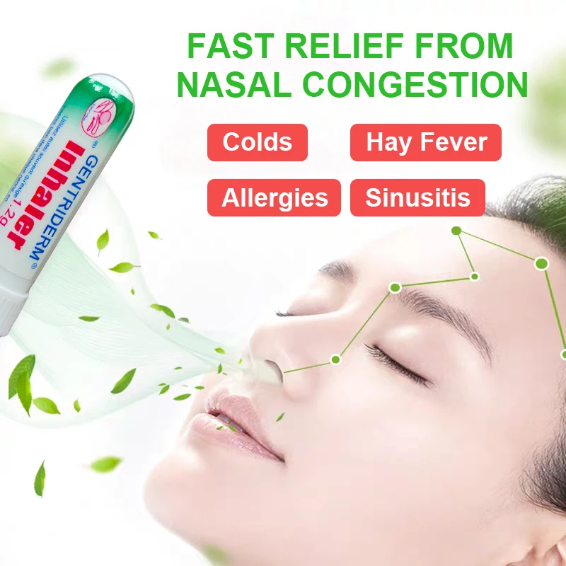 5pcs Nasal Essential Oils Rhinitis Mint Cream Refresh Nose Cold Cool Chinese Natural Herbal Ointment Nasal Inhaler Stick A406