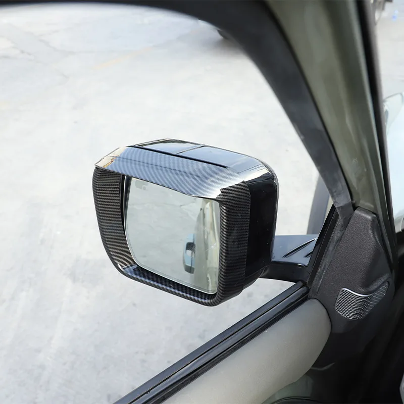 For Land Rover Defender 90 110 2020-2024 ABS Car Exterior Mirror Rain Eyebrow Frame Decorative Sticker Car Accessories