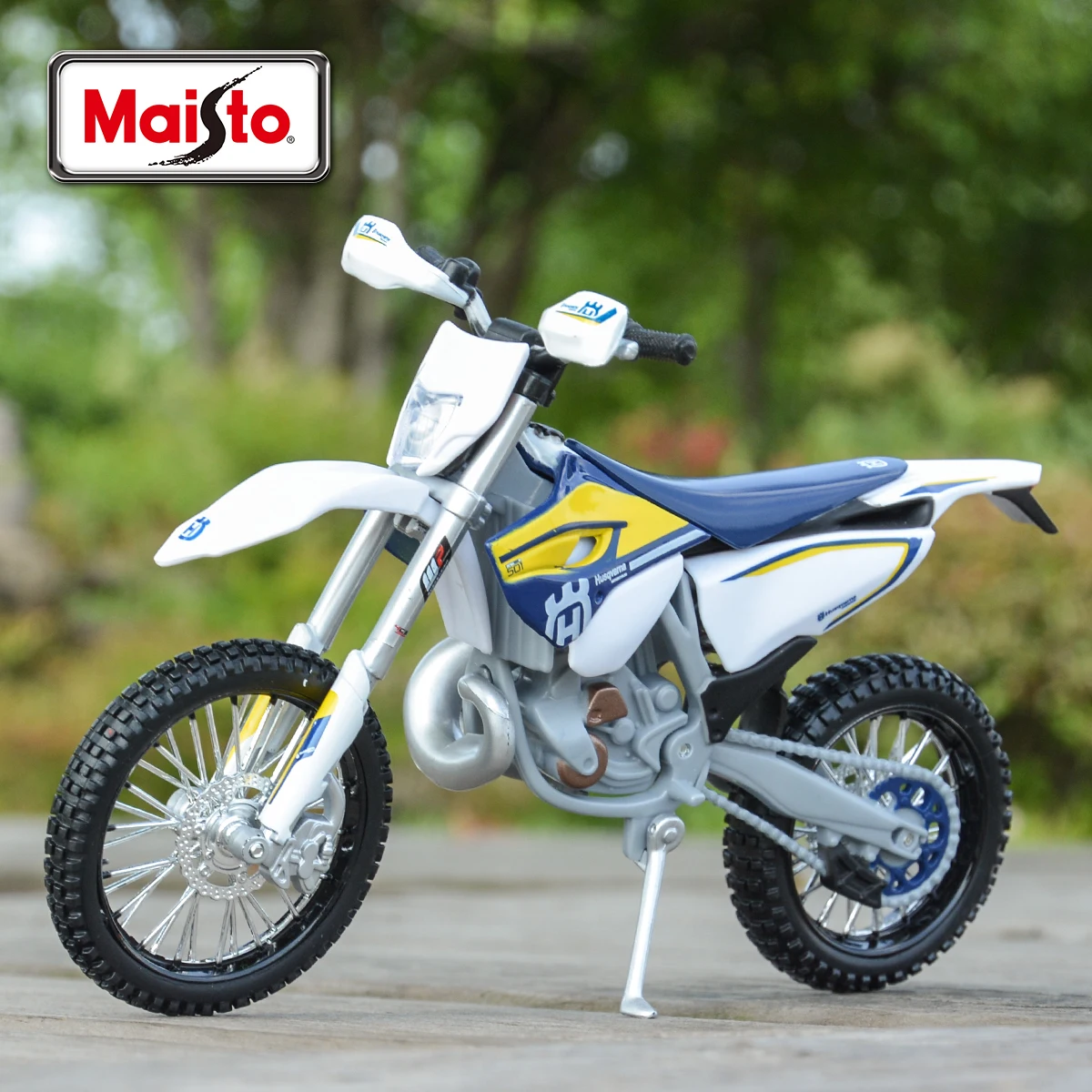 Maisto 1:12 Husqvarna FE 501 다이 캐스트 차량, 소장용 취미 오토바이 모델 완구