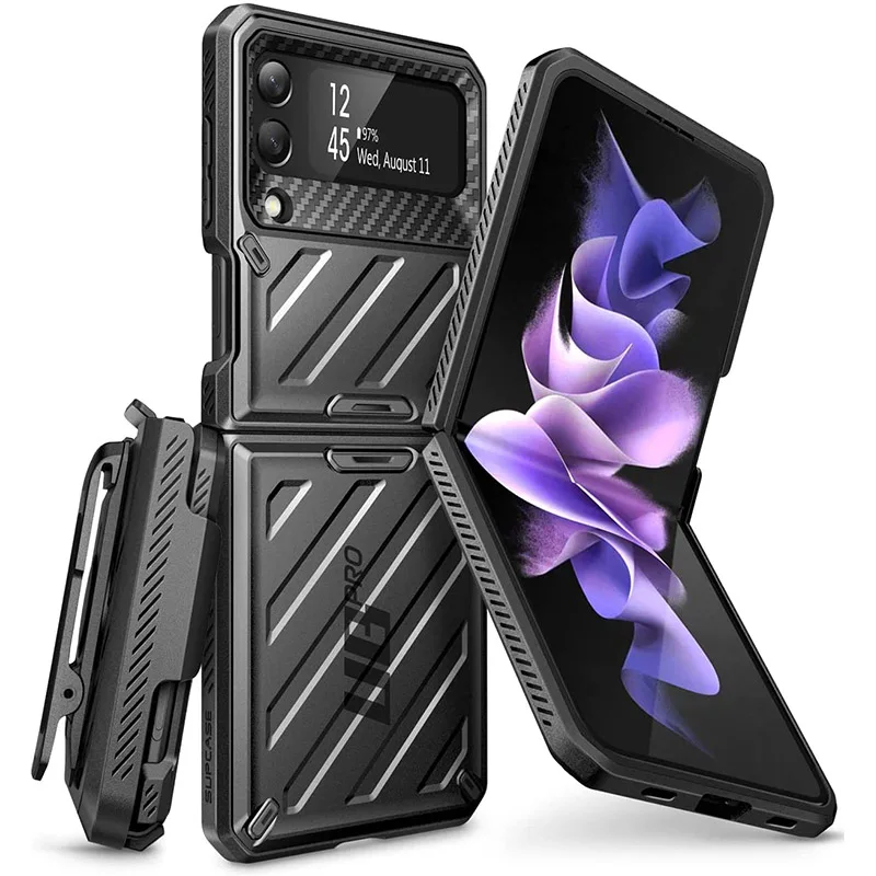 

For Samsung Galaxy Z Flip 3 Case 5G (2021 Release) SUPCASE UB Pro Full-Body Dual Layer Rugged Protective Case with Holster