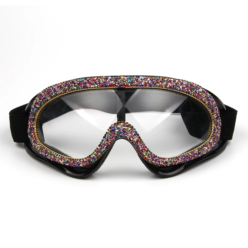 2020 Fashion oversized windproof sunglasses women luxury designer rhinestone goggles men sunglasses