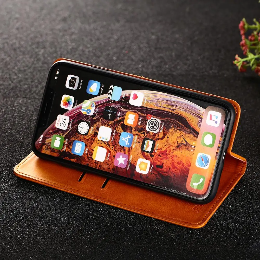 Dành Cho Xiaomi Redmi 8 8A 7 7A 6 6A Pro 5 Plus 5X 4 Prime Cao Cấp Cao Cấp Da Điện ví Đứng Bao Bọc Điện Thoại Túi Coque CapA