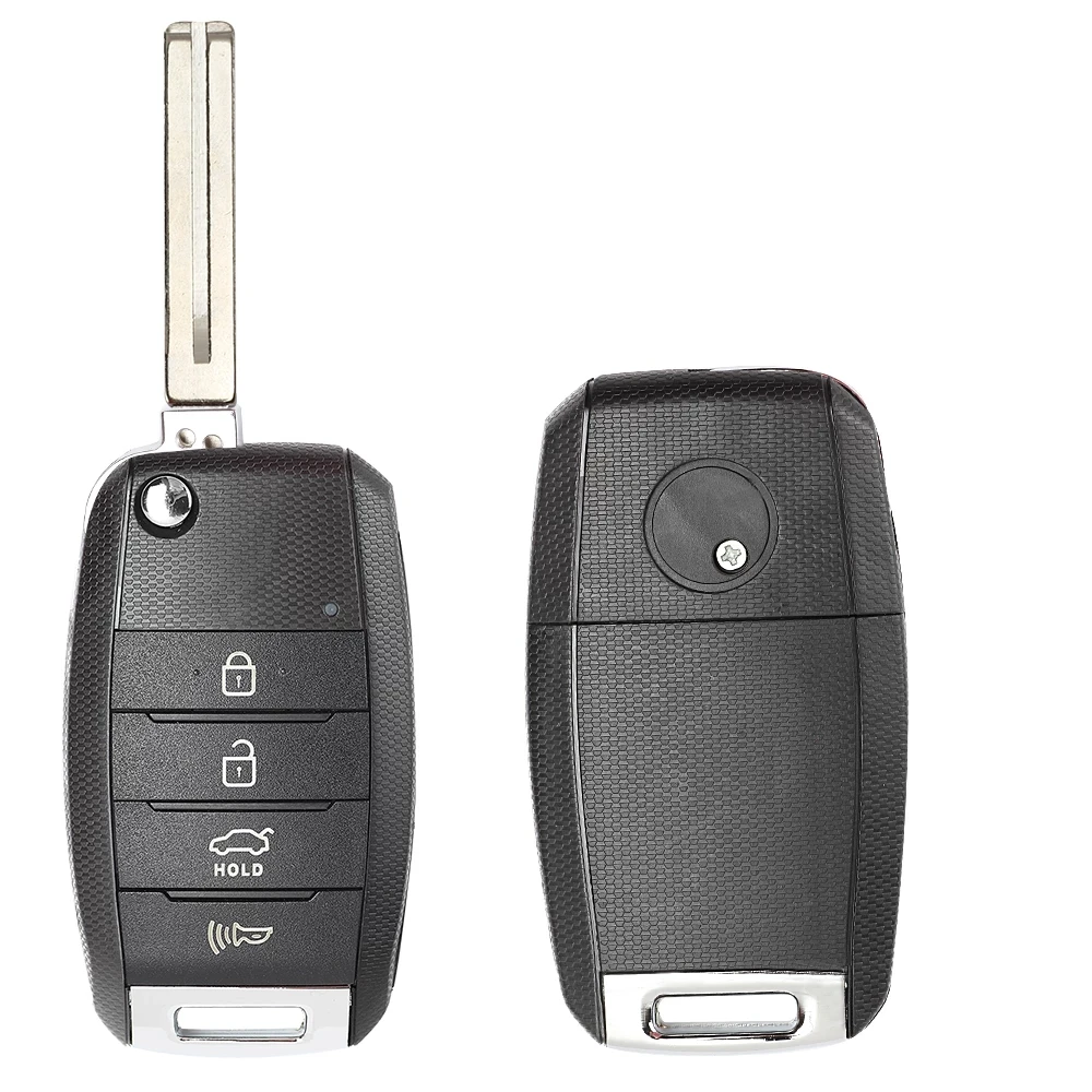 KEYECU Flip 4 Buttons Smart Key Remote 433MHz ID46 Chip Dla KIA Soul 2014 2015 2016 2017 2018 2019 P/N: 95430-B2100 OSLOKA-875T