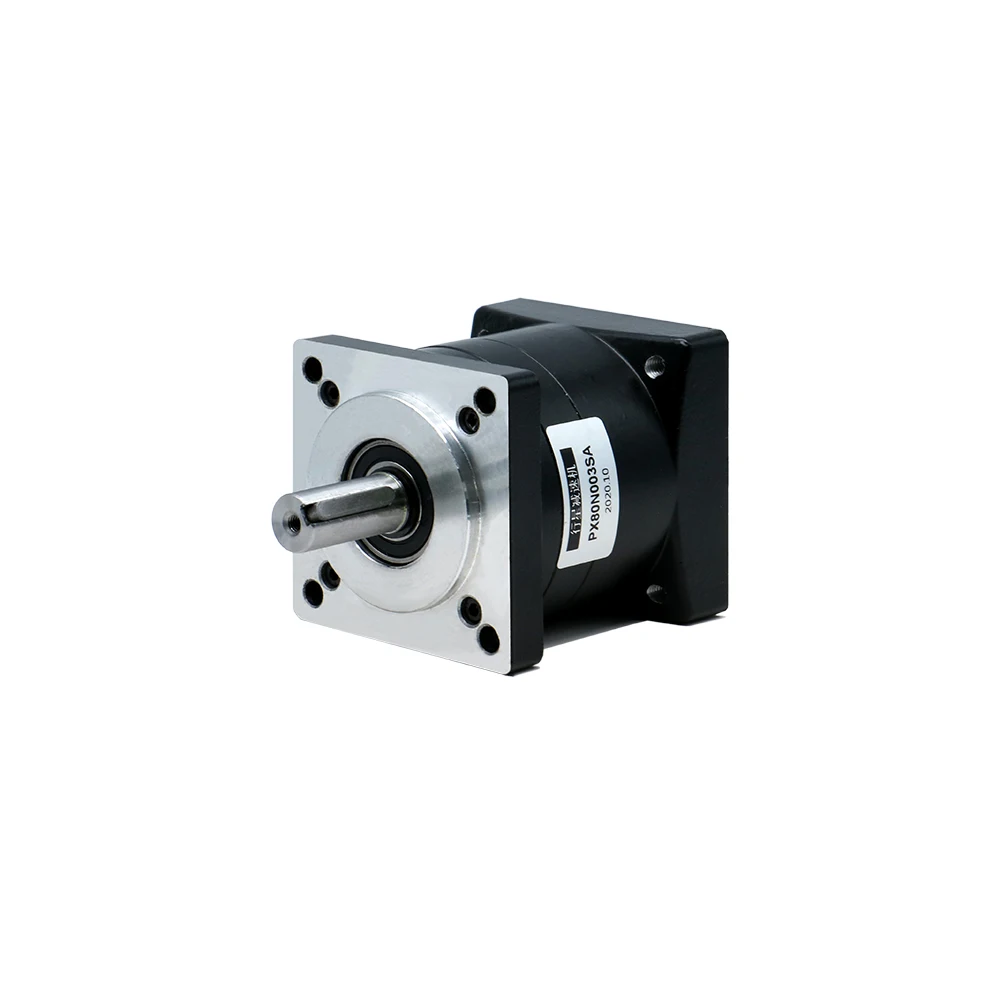 Planetary reducer PX80 suit for Nema32 80 servo motor ratio 3 / 4 / 5 / 6 / 8  input hole 19mm 6mm key output 16mm with 5mm key