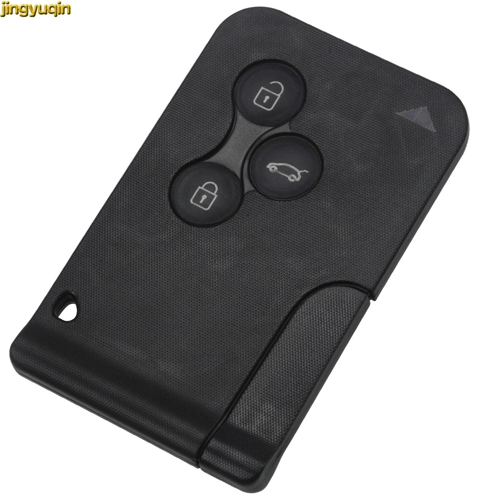 

jingyuqin Remote Auto Car Key Card Case Shell For Renault Clio Megane Scenic Grand Scenic Car-Styling 3 Buttons Replacement Fob