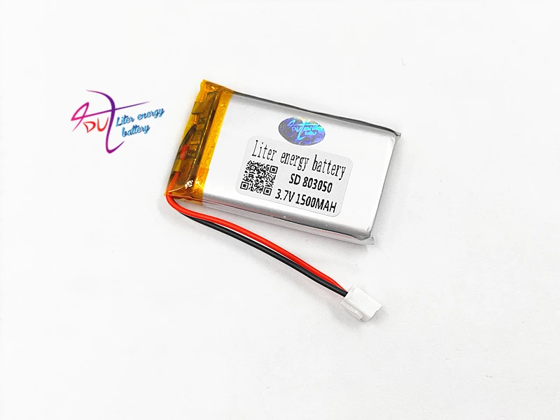 XHR-2P 2.54 803050 3.7V 1500MAH litowo polimerowa bateria 803048 telefon bezprzewodowy historia nauczania maszyny 753050