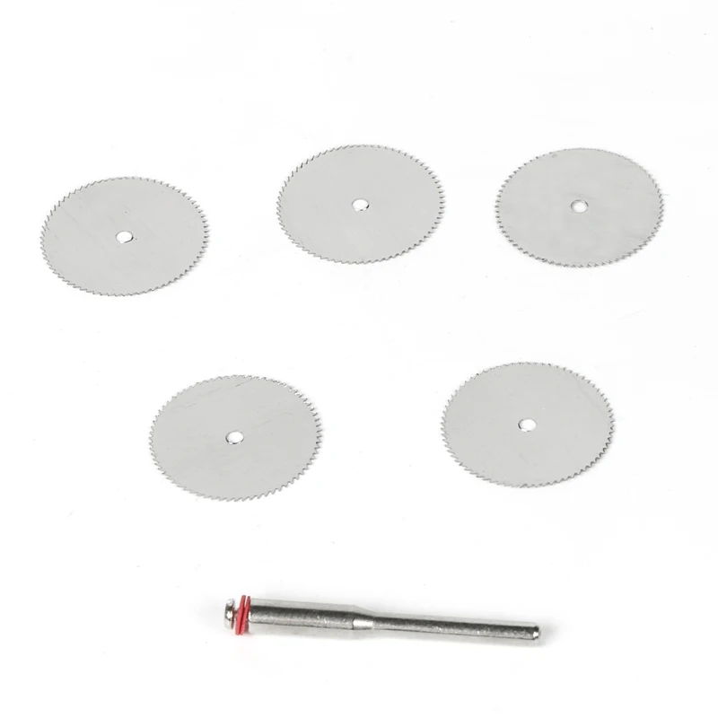 6PCS Wood Cutting Disc Dremel Rotary Tool Circular Saw Blade Dremel Cutting Tool For Woodworking Tool Dremel Accessories 5x22mm
