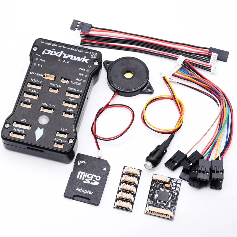 Pixhawk 2.4.8 PRO PX4 PIX 32 Bit Flight Controller+M8N GPS+ 433/915Mhz 100/500mw Radio Telemetry+Safety Switch+Buzzer+rgb+I2C