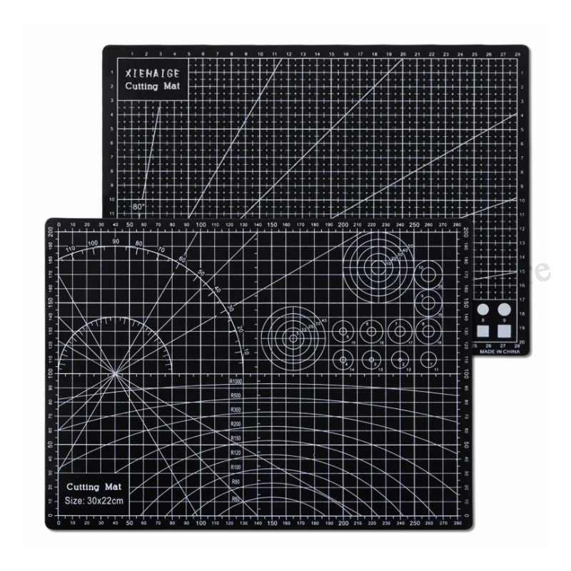 A4 colorful PVC Cutting Mat Pad Double-sided Patchwork Cut Pad Patchwork Tools Manual DIY Model Tool Cutting Board Self-healing