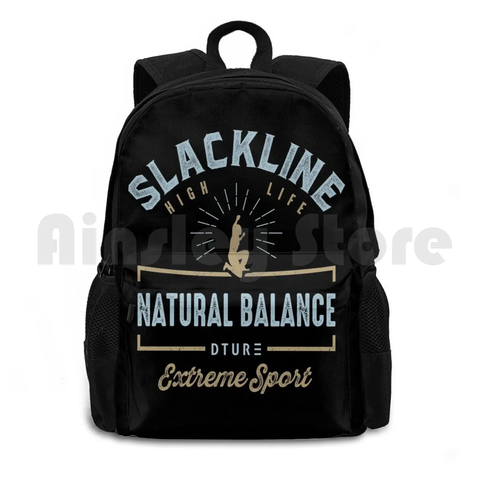 

Slackline Outdoor Hiking Backpack Riding Climbing Sports Bag Slackline Extreme Sports Dture Sports Air Sports Graphic Art Cool