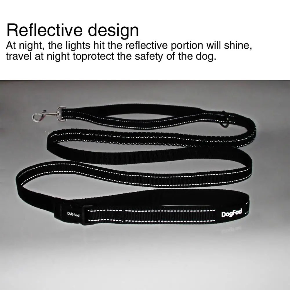 New Elastic Waist Dog Leash For Walking Running for Large Small Pet Dog Adjustable Nylon With Reflective Traction Rope