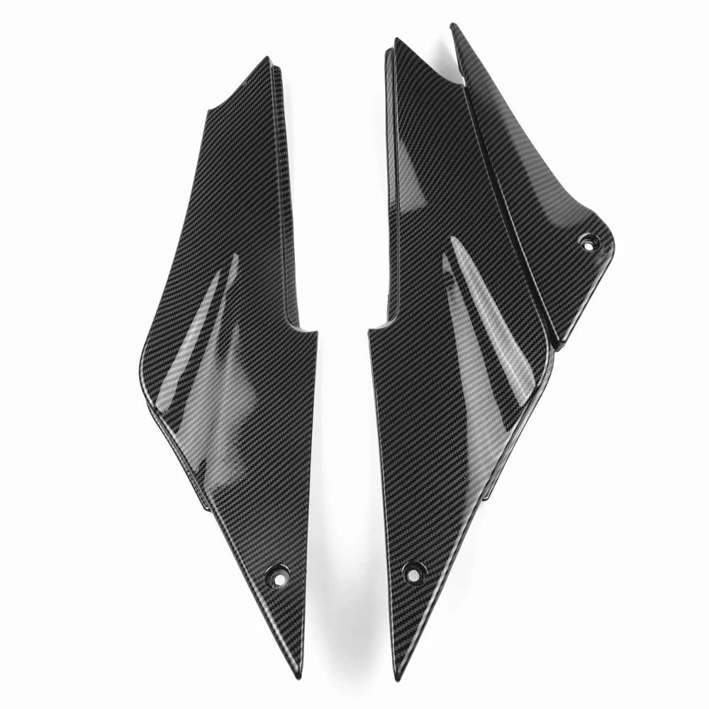 Motorcycle 1 Pair Tank Side Cover Panel Fairing For Kawasaki Ninja ZX6R ZX636 ZX6 2005 2006 Carbon