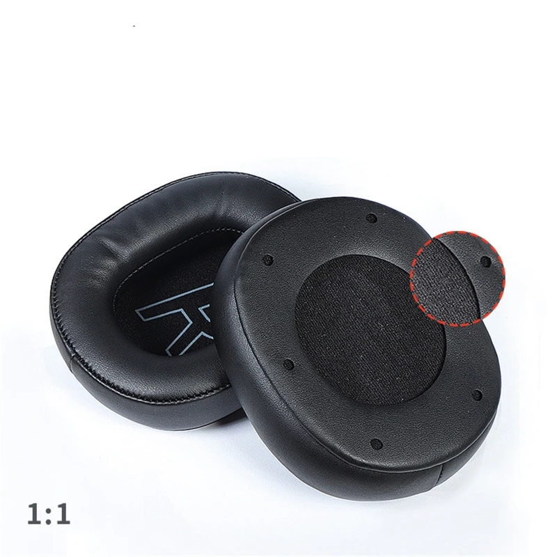 Leather/Cloth Mesh Headbeam Earpad for Edifier G2 Headset Earmuffs Memory Foam Covers Headphone Ear Pads 1 pair