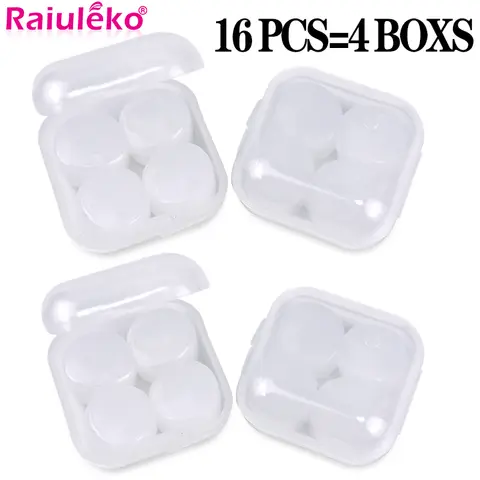 16Pcs Silicone Ear Plugs Sound Insulation Ear Protection Earplugs Anti Noise Snoring Sleeping Plugs For Travel Noise Reduction S