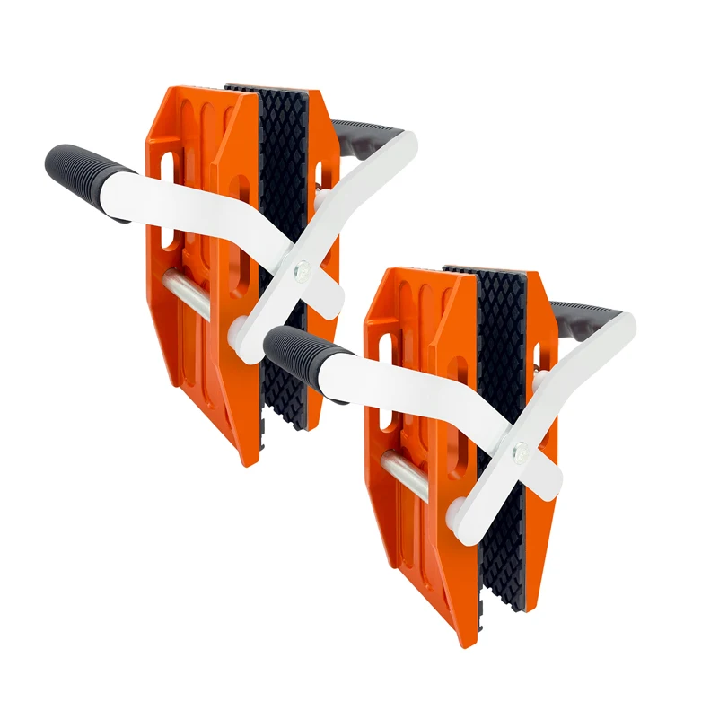 

2PCS Double-Handed Carry Stone Clamps Granite Slab Lifter with Rubber-lined for Stone Glass Tile