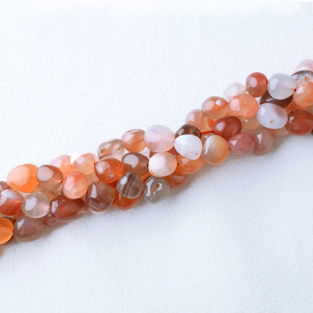 2 Strands Natural Botswana Agate Oval Gems Stone Freedom Beads Strand For Necklace Jewelry Making DIY