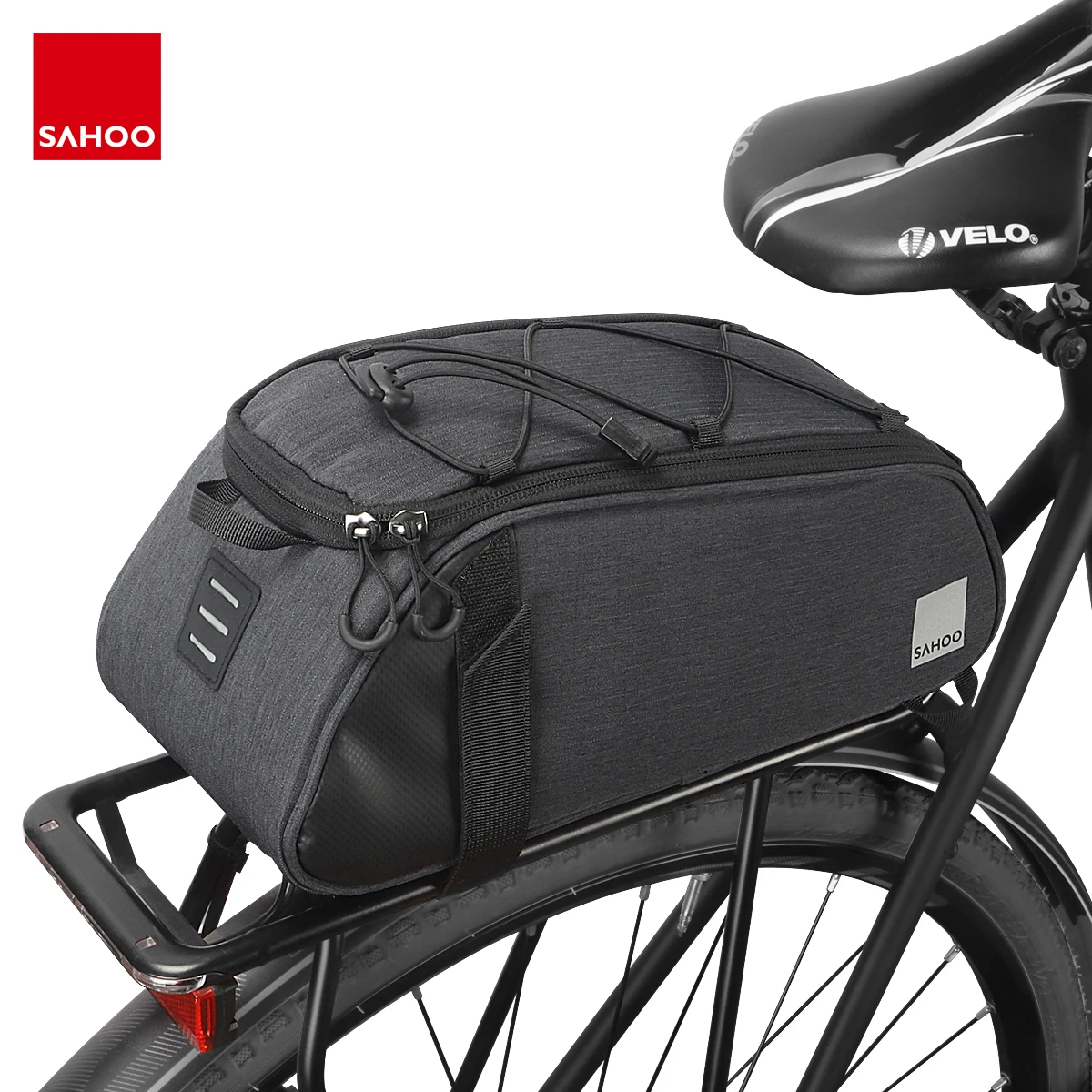 Sahoo 141465-SA Mountain Road Bike Bicycle Cycling Rear Seat Rack Trunk Bag Pack Pannier Carrier Shoulder Bag Handbag