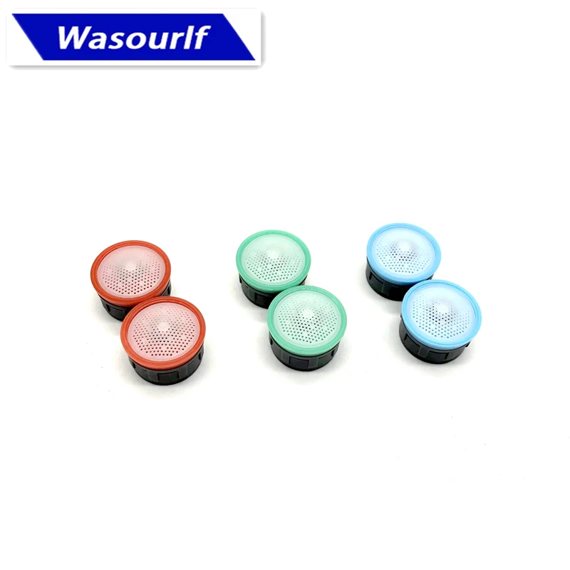 WASOURLF 6 PCS 4L 6L 8L Water Saving Faucet Aerator M24 Male M22 Female Thread Tap Spout Head Bubbler Wholesale Bath Accessories