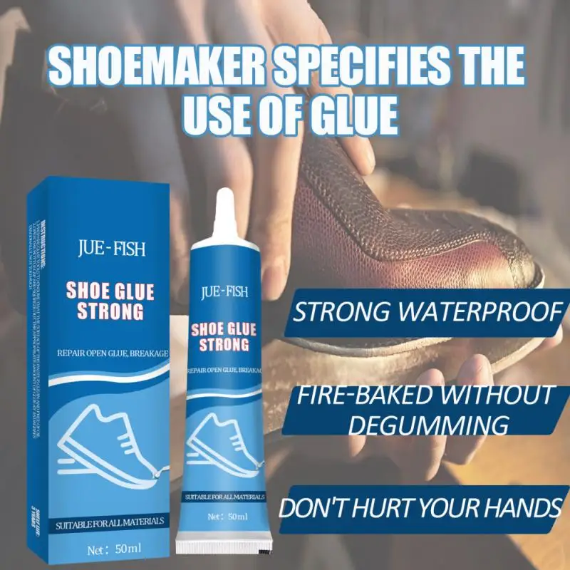 50ml Strong Shoe Glue Adhesive Worn Shoes Repairing Glue Sneakers Boot Sole Bond Adhesive Shoemaker Fix Mending Liquid Tools