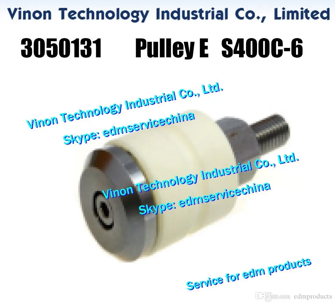 3050131 edm Pulley E (Ceramic with 2mm groove) for wire evacuation belt S400C-2 Ø25x58Lmm Upper for Sodic AP. AW. BF. EPOC serie