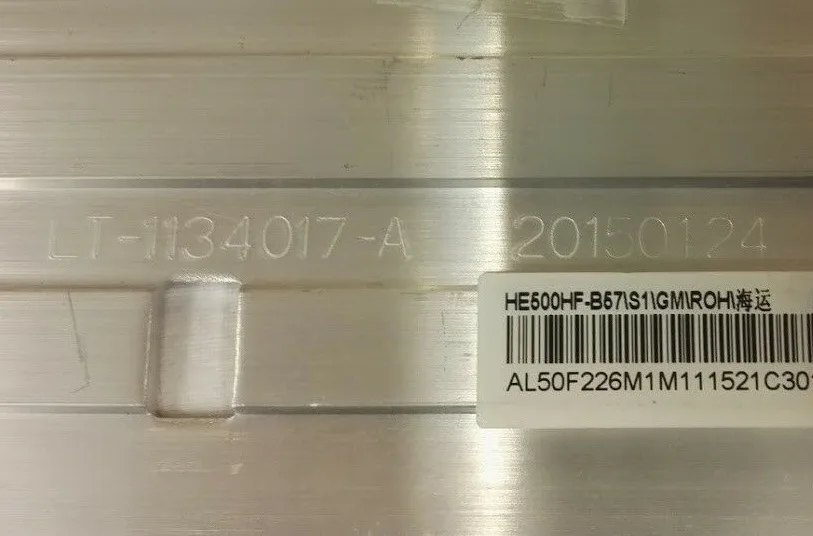 LEDバックライトストリップ,Hisense,rsag7.820.5663,rsag7.820.5815,HE500HF-B57, LT-1134017-A, HE500HU-B51,b54,2個/セット